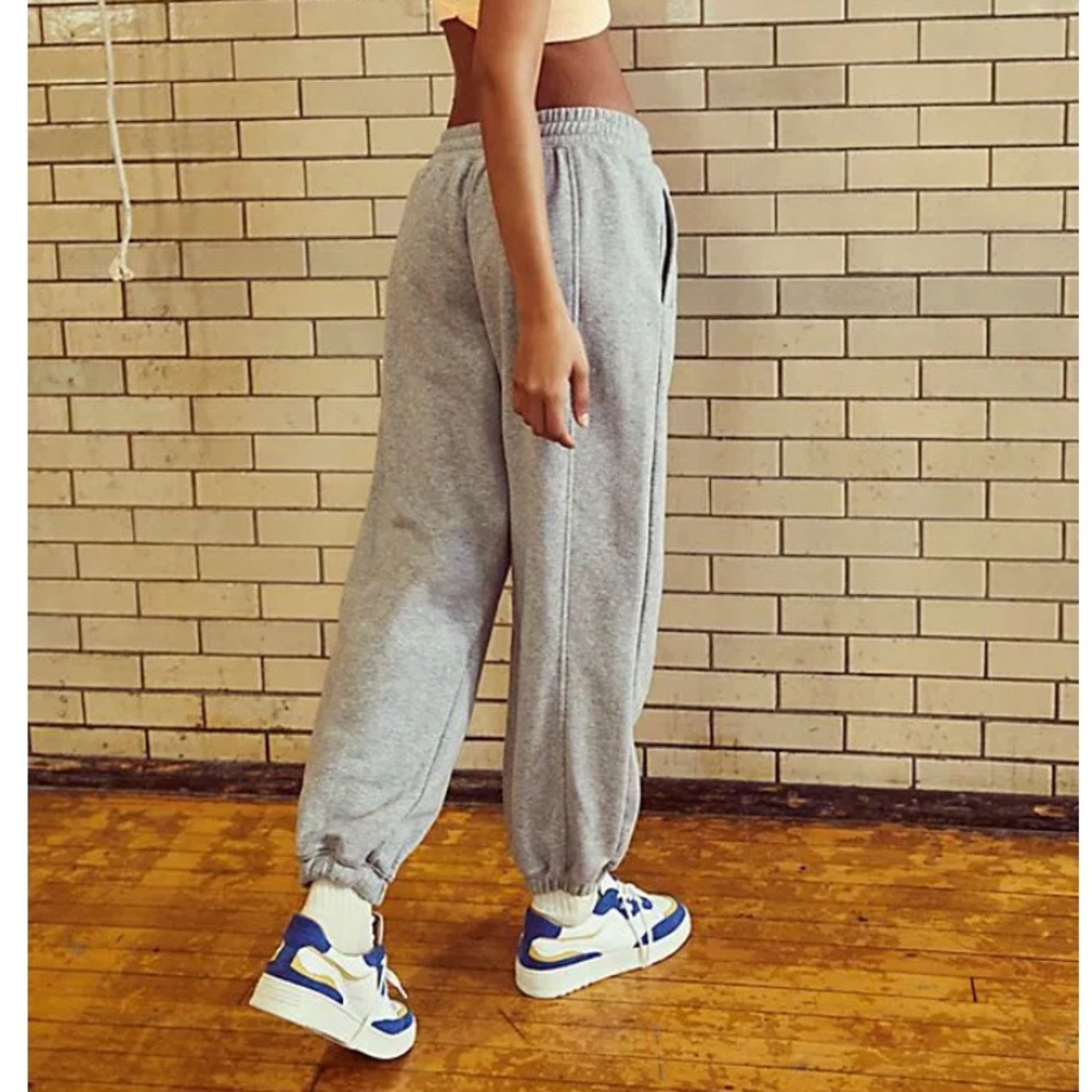 FP Movement by Free People Gray Fleece Jogger Sweatpants Women’s M Athleisure - Picture 3 of 8